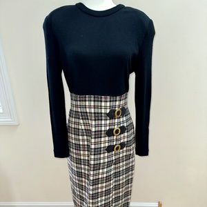 Vintage Kathryn Dianos Wool Maxi Dress